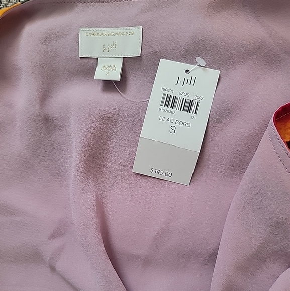 Christian Siriano for J. Jill Wrap Dress Sleeveless Floral Lilac Size Small - Picture 7 of 7